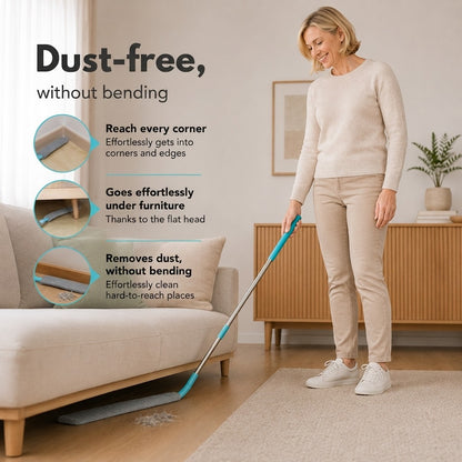 DustReach™ Dust Brush | Reach Every Corner Without Bending or Lifting