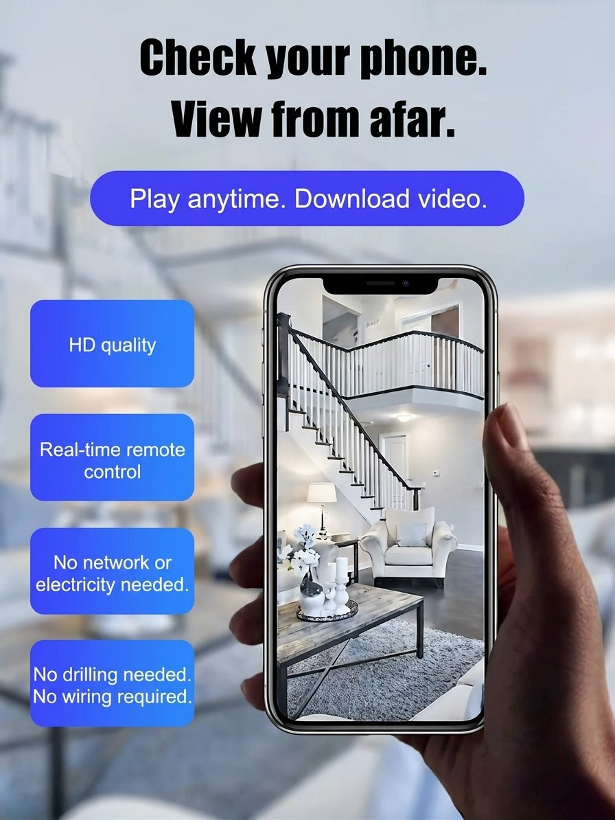 Mini 1080P HD Wifi Camera | Records Video & Audio!