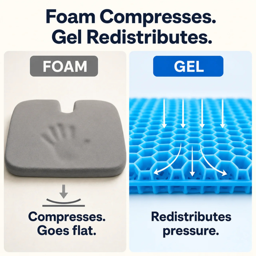 HexaCell+ | Ergonomic Seat Cushion - Sit Without Pain