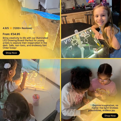 LumiBoard™ | Light-Up LED Drawing Board for Kids