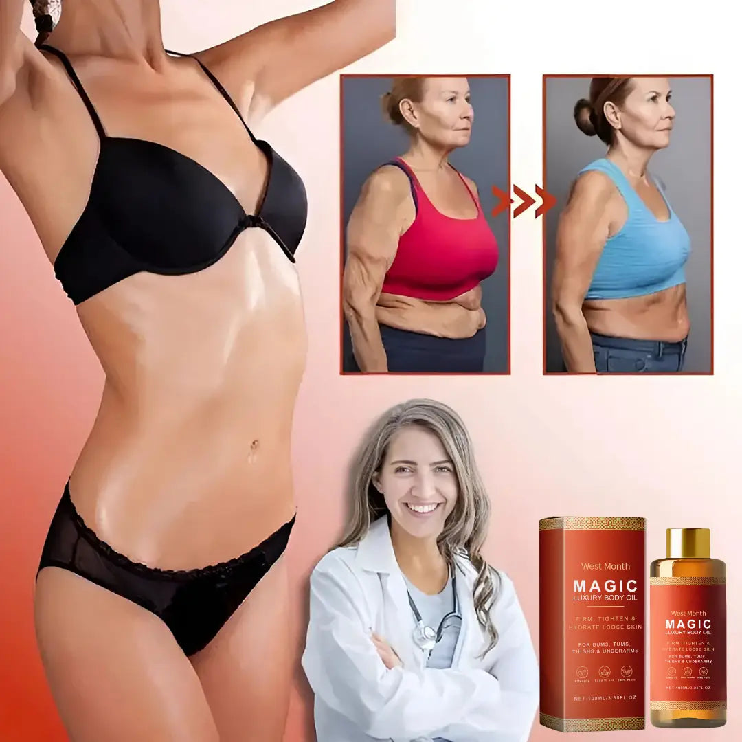 Magic Body Oil | Firms & Lifts Sagging Skin by 98% Within 24 Hours