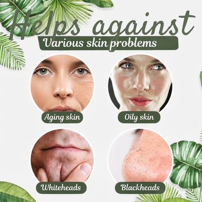 Solid face cleanser with green tea for deep pore cleansing