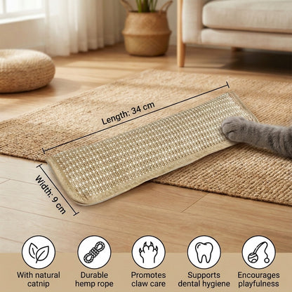 Catnip Scratch Pad For Claw & Dental Care