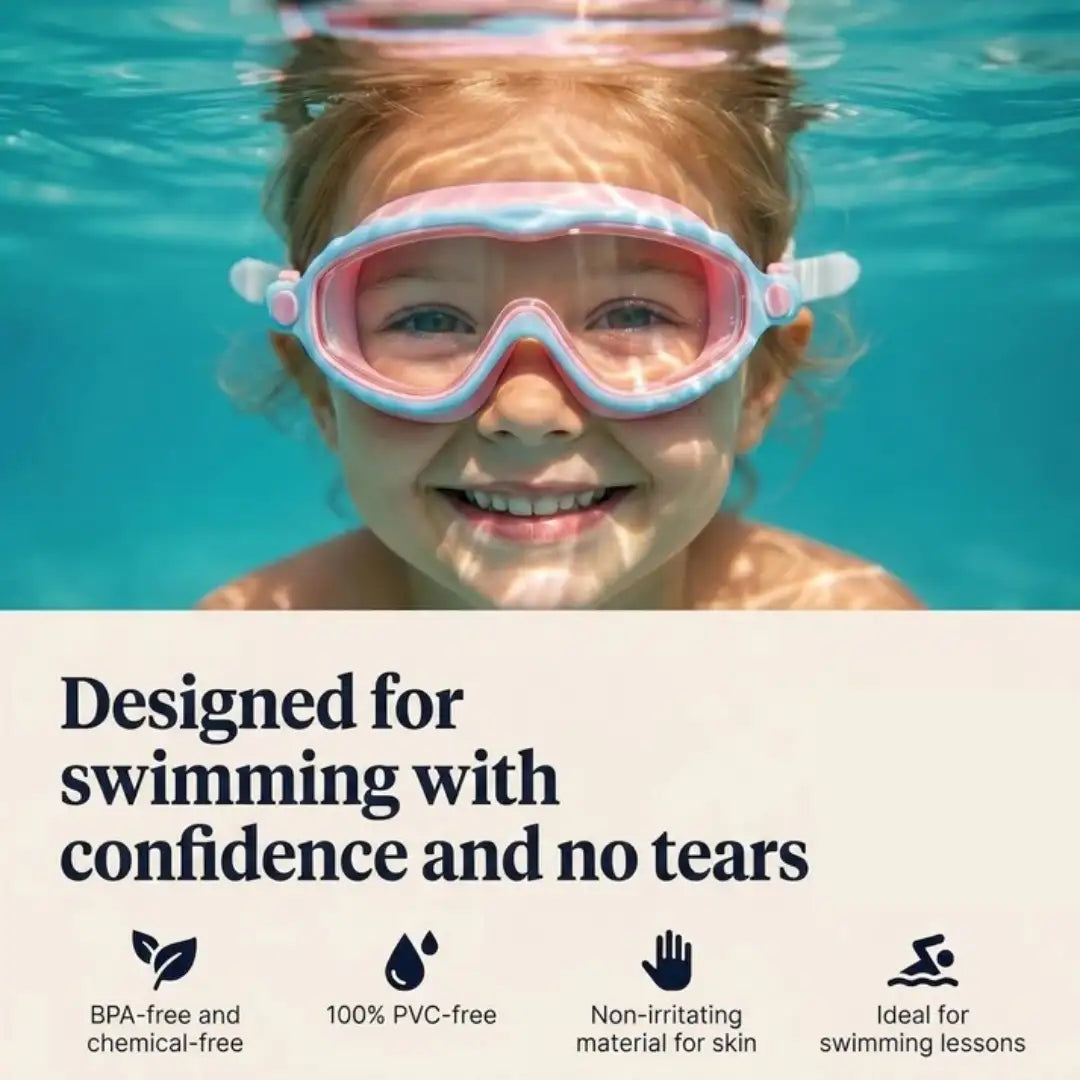 SnowSwim™ | Clip On, Anti Fog Swimming Goggles For Kids