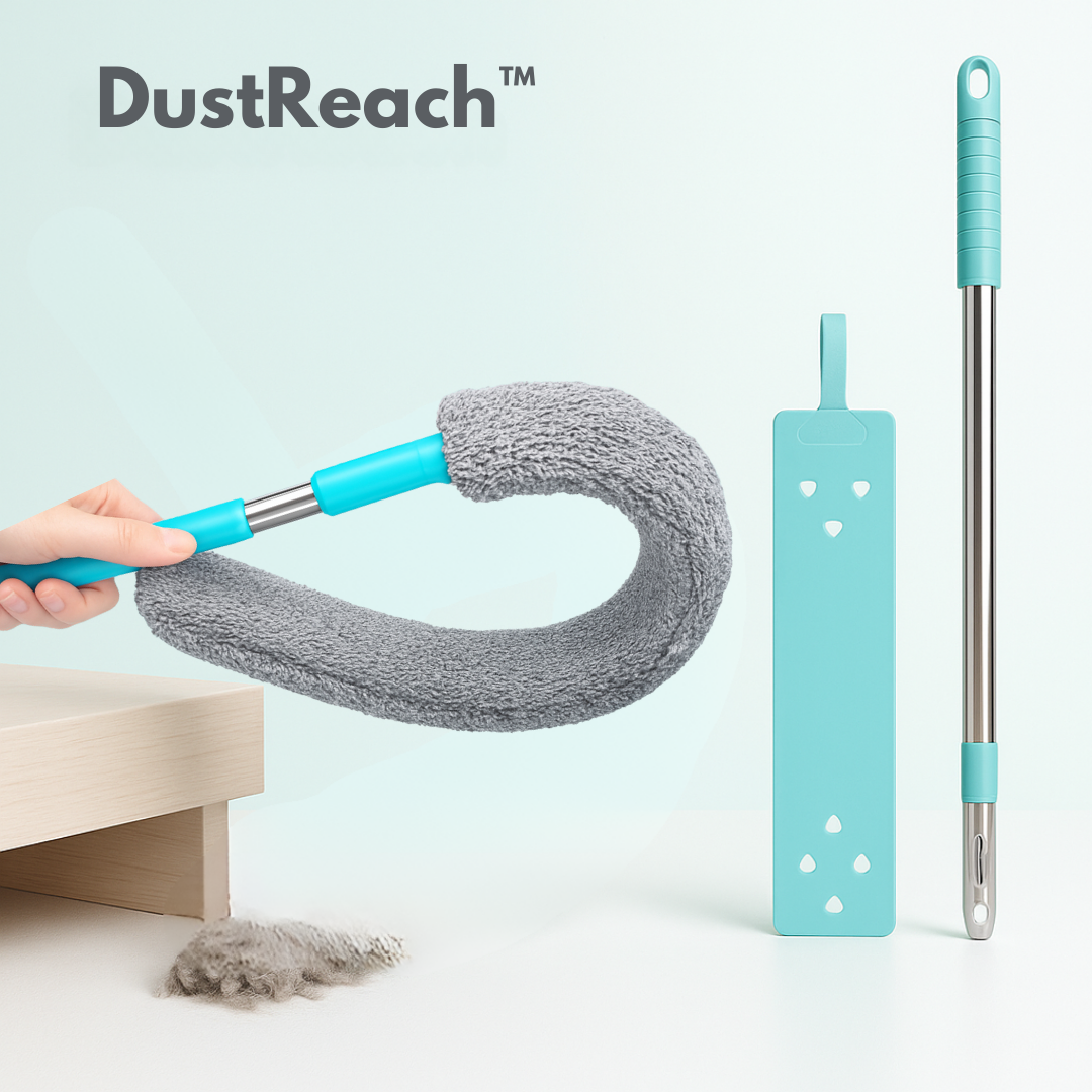 DustReach™ Dust Brush | Reach Every Corner Without Bending or Lifting