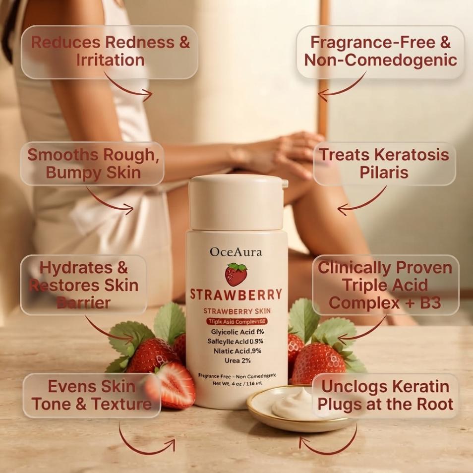 Strawberry | Reduce Redness, Inflammation & Bumps In 4 Days