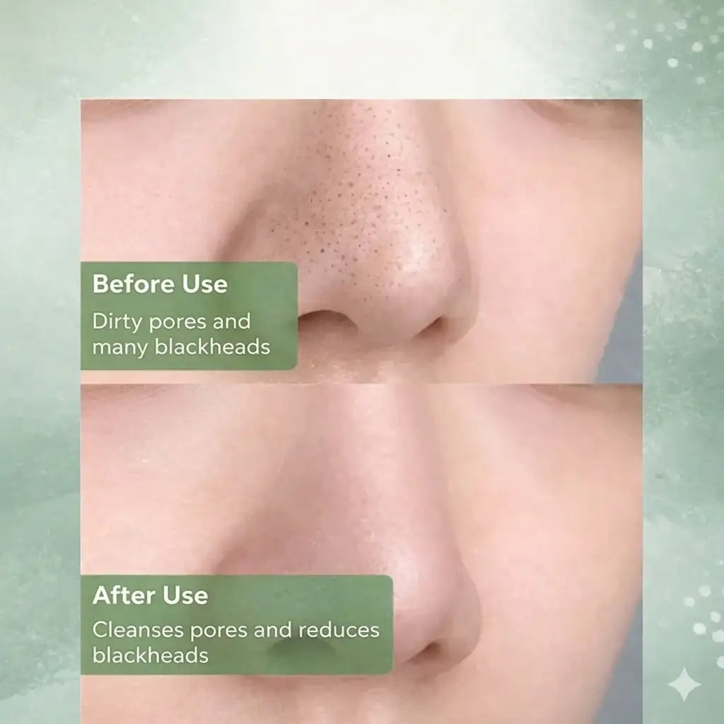 Solid face cleanser with green tea for deep pore cleansing