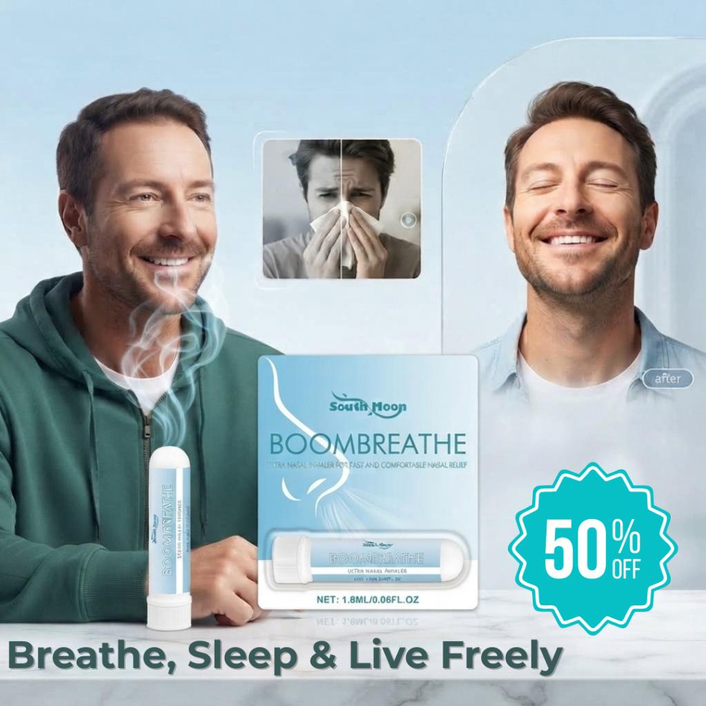 BoomBreathe™ Ultra Nasal Inhaler | Breathe Freely In Just 3 Minutes