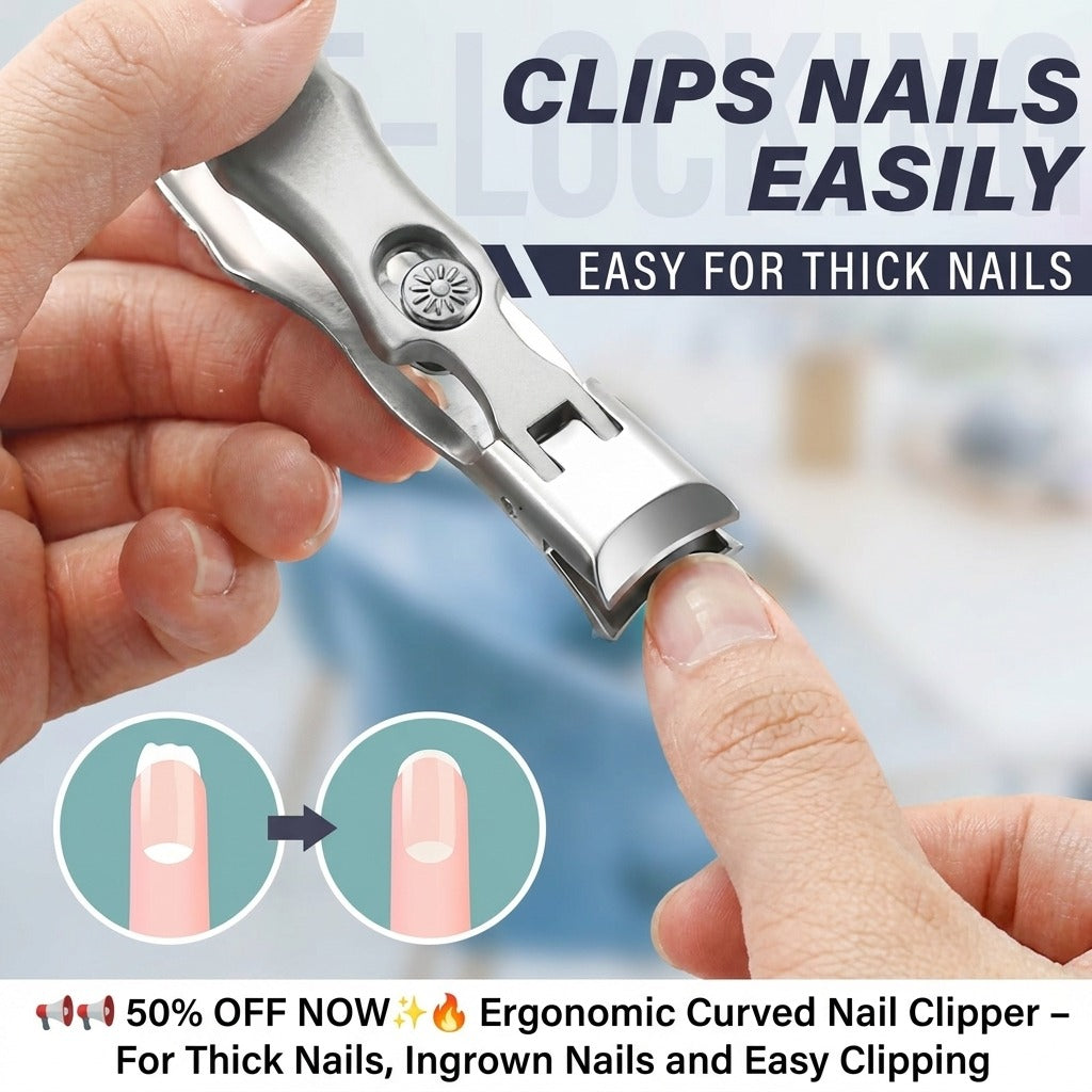 ErgoClip™ | Ergonomic Nail Clipper – For Thick Or Ingrown & Easy Clipping
