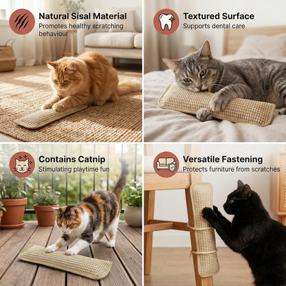 Catnip Scratch Pad For Claw & Dental Care