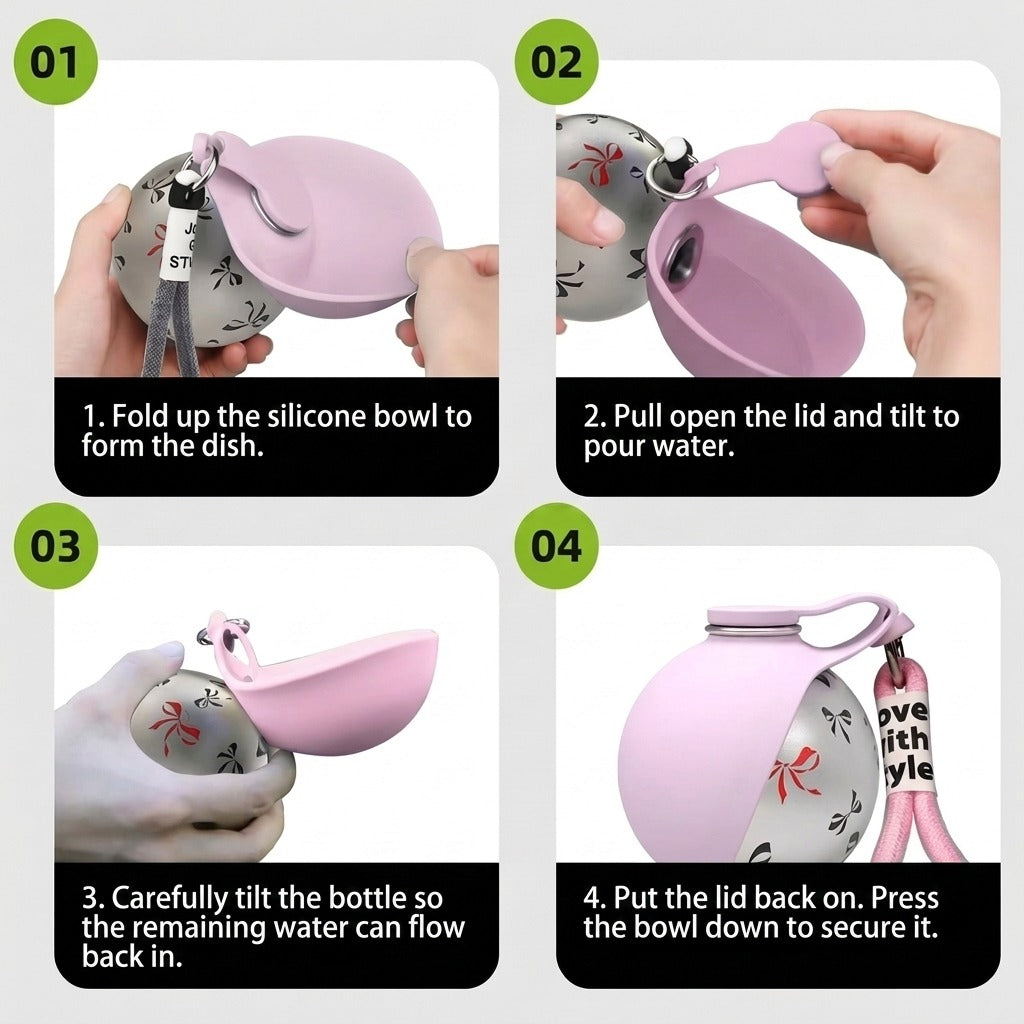 SuperBowl | 2-in-1 Water Bottle for Pets | Make Their Hike More Enjoyable.