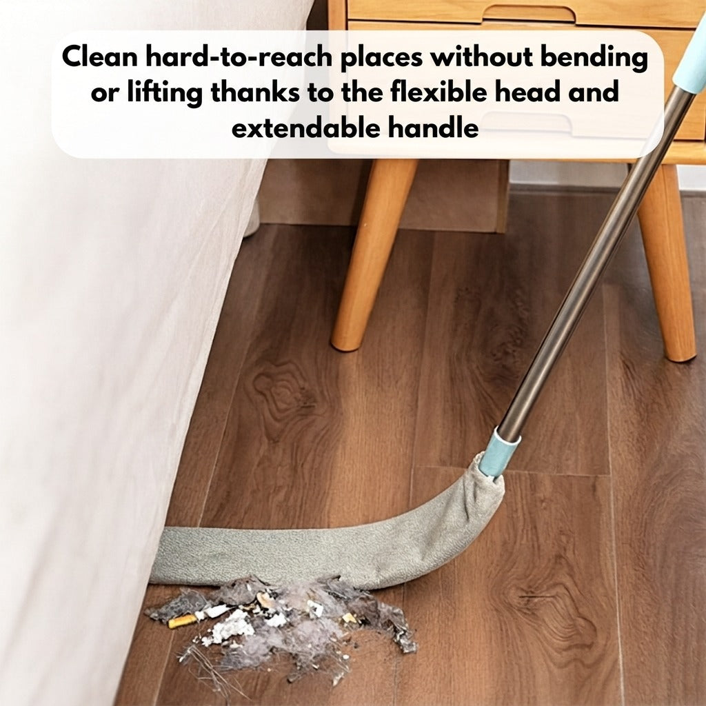 DustReach™ Dust Brush | Reach Every Corner Without Bending or Lifting
