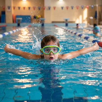 SnowSwim™ | Clip On, Anti Fog Swimming Goggles For Kids